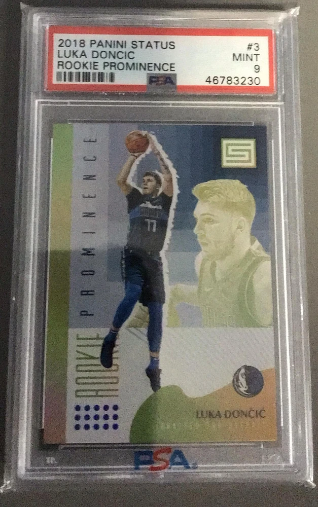 2018 Panini Status Rookie Prominence 3 Luka Doncic PSA 9
