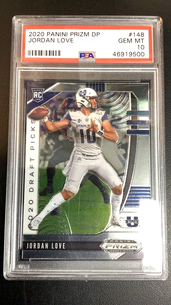 2020 Panini Prizm Draft Picks 148 Jordan Love PSA 10