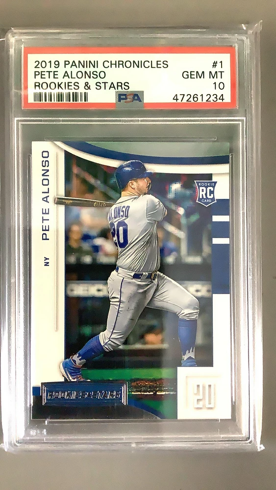 2019 Panini Chronicles Rookies & Stars 1 Pete Alonso PSA 10