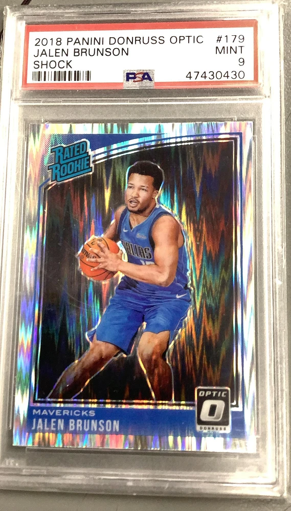 2018 Panini Donruss Optic 179 Jalen Brunson Shock PSA