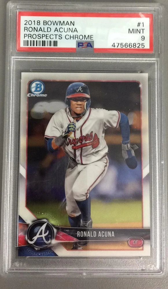 2018 Bowman Prospects Chrome 1 Ronald Acuna PSA