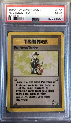2000 Pokemon Game Base Ii 106 Pokemon Trader PSA 9