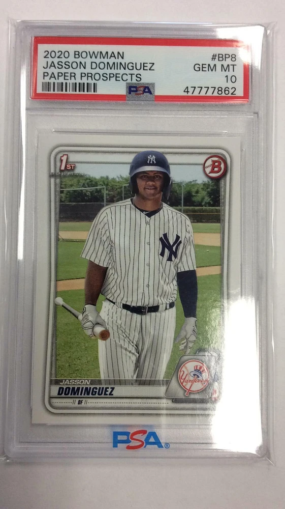 2020 Bowman Paper Prospects Bp8 Jasson Dominguez PSA 10