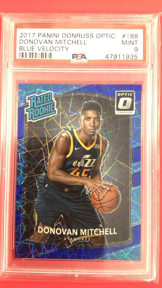 2017 Panini Donruss Optic 188 Donovan Mitchell PSA