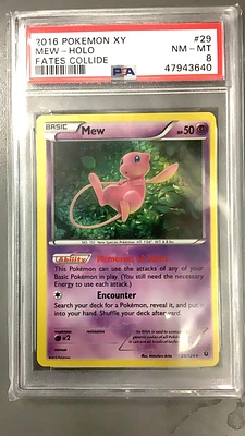 2016 Pokemon Xy Fates Collide 29 Mew PSA 8