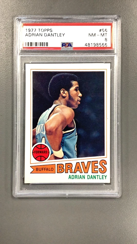 1977 Topps 56 Adrian Dantley PSA 8