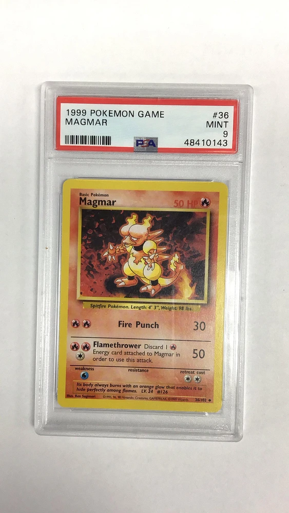 1999 Pokemon Game 36 Magmar PSA
