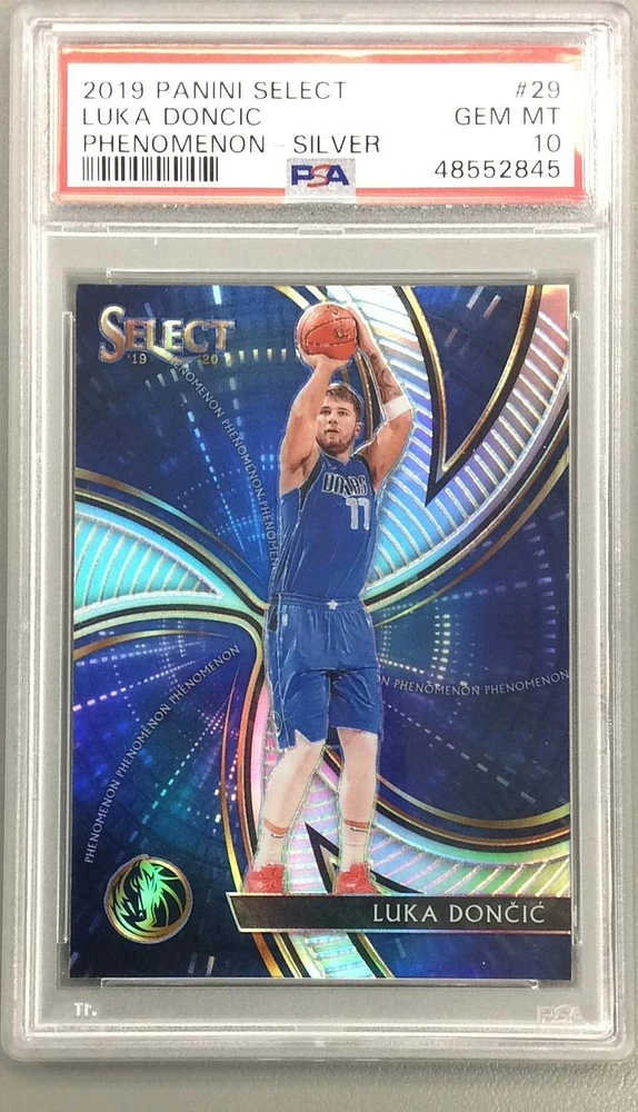 2019 Panini Select Phenomenon 29 Luka Doncic Silver PSA 10