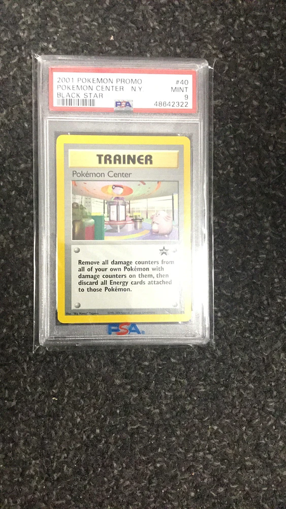 2001 Pokemon Promo Black Star 40 Pokemon Center-n.y. PSA 9