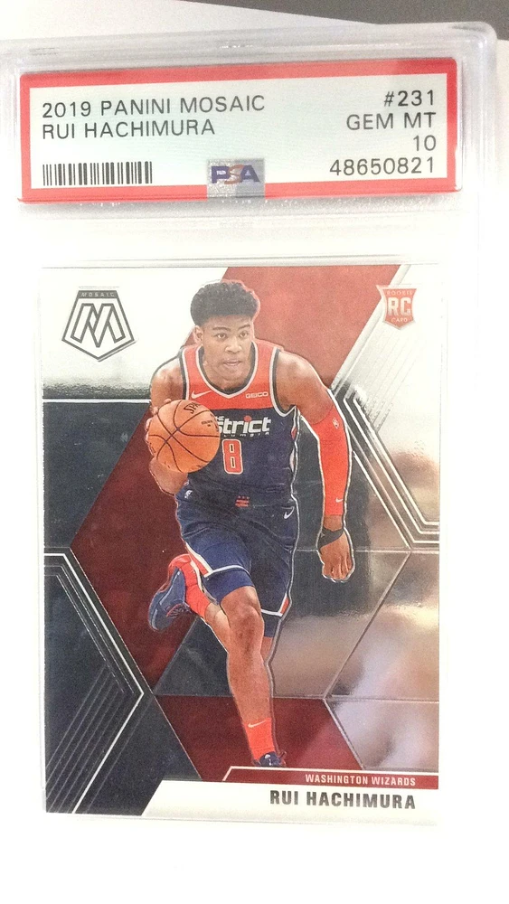 2019 Panini Mosaic 231 Rui Hachimura PSA 10