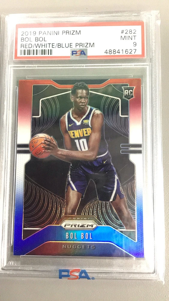 2019 Panini Prizm 282 Bol Bol Red/white/blue Prizm PSA 9