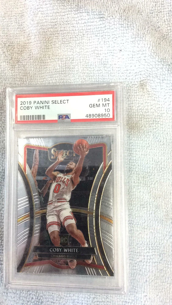 2019 Panini Select 194 Coby White PSA 10