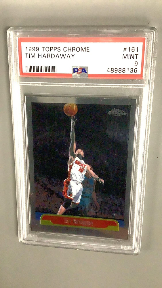 1999 Topps Chrome 161 Tim Hardaway PSA 9