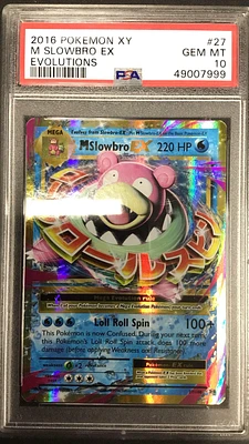 2016 Pokemon Xy Evolutions 27 M Slowbro Ex PSA