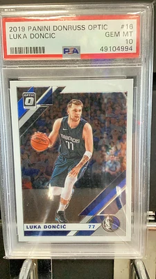 2019 Panini Donruss Optic 16 Luka Doncic PSA 10