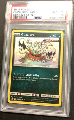 2019 Pokemon Sun & Moon Hidden Fates Sv26 Guzzlord-holo PSA