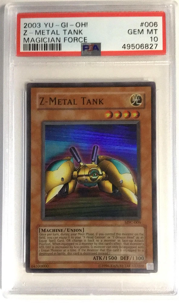 2003 Yu-gi-oh! Mfc-magician's Force 006 Z-metal Tank PSA 10
