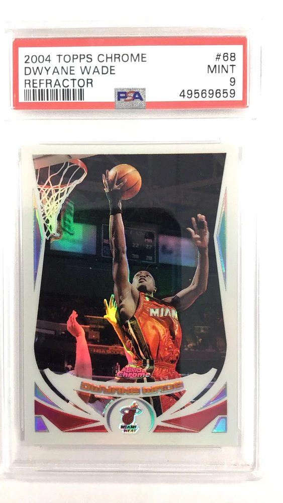 2004 Topps Chrome 68 Dwyane Wade PSA 9