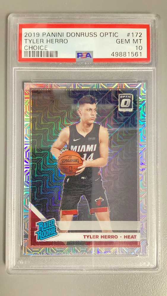 2019 Panini Donruss Optic 172 Tyler Herro Choice PSA 10