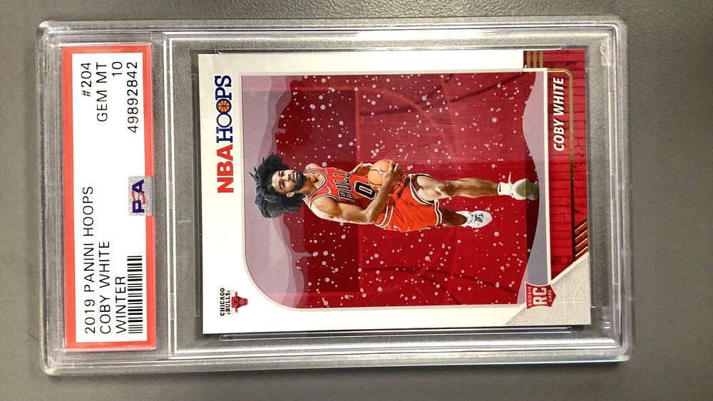 2019 Panini Hoops 204 Coby White PSA 10