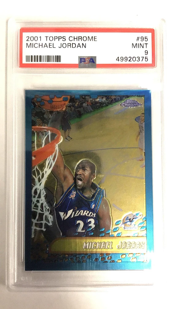 2001 Topps Chrome 95 Michael Jordan PSA 9