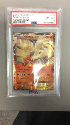 2016 Pokemon Xy Generations 13 Ninetales Ex PSA 8