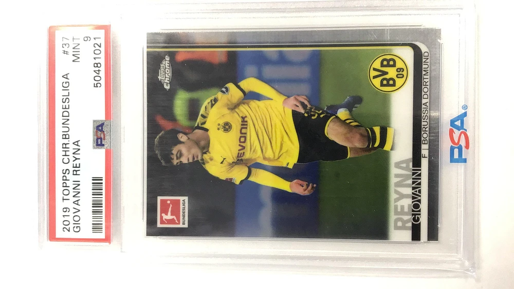 2019 Topps Chrome Bundesliga 37 Giovanni Reyna PSA 9