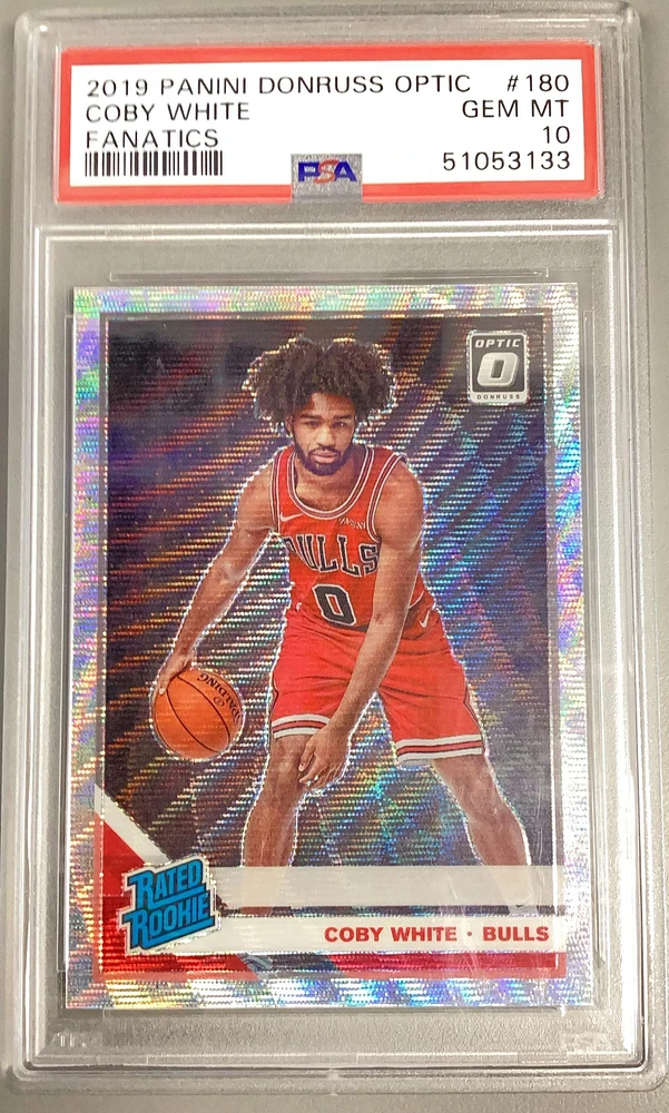2019 Panini Donruss Optic 180 Coby White Fanatics PSA 10
