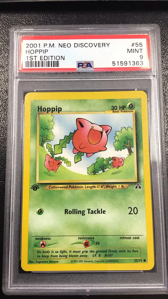 2001 Pokemon Neo Discovery 55 Hoppip PSA 9