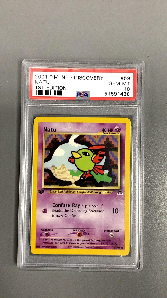 2001 Pokemon Neo Discovery 59 Natu PSA
