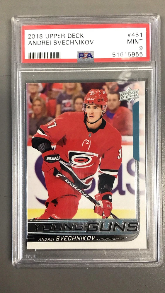 2018 Upper Deck 451 Andrei Svechnikov PSA