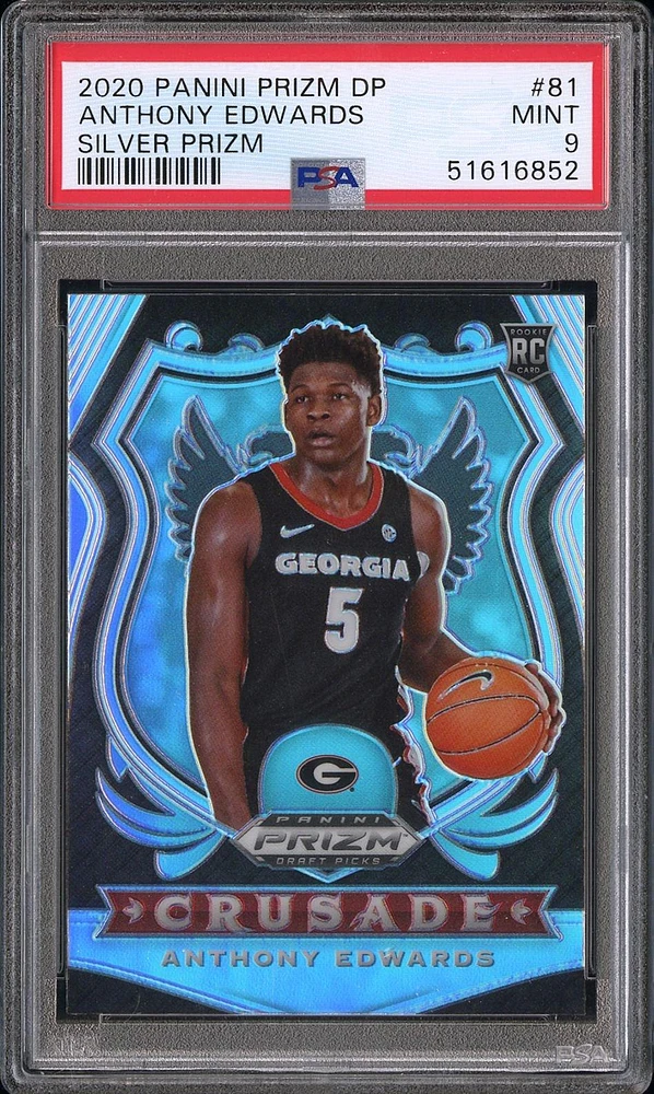 2020 Panini Prizm Draft Picks Anthony Edwards Silver Prizm PSA