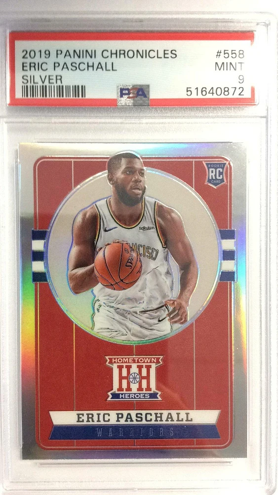 2019 Panini Chronicles 558 Eric Paschall PSA 9