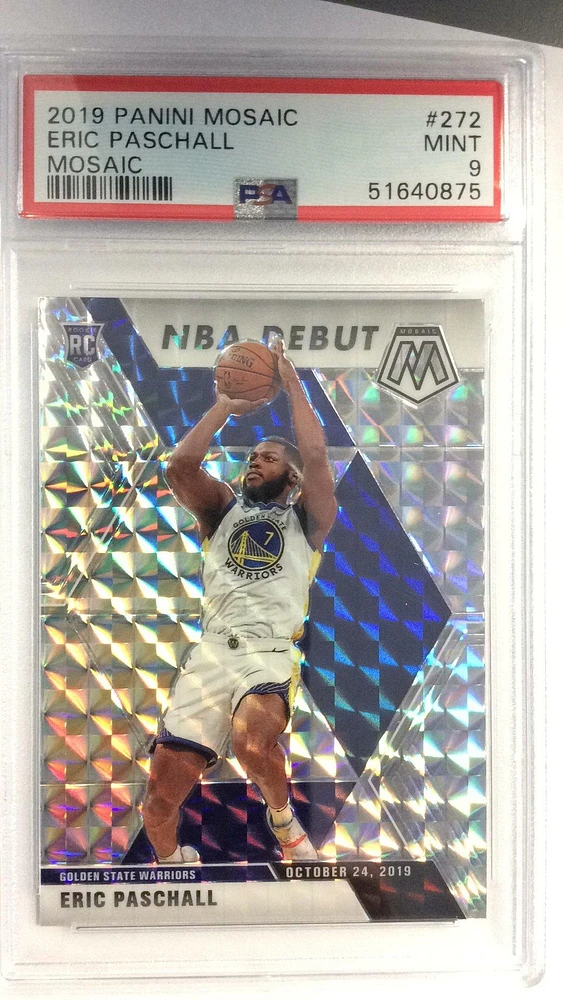 2019 Panini Mosaic 272 Eric Paschall Mosaic PSA 9