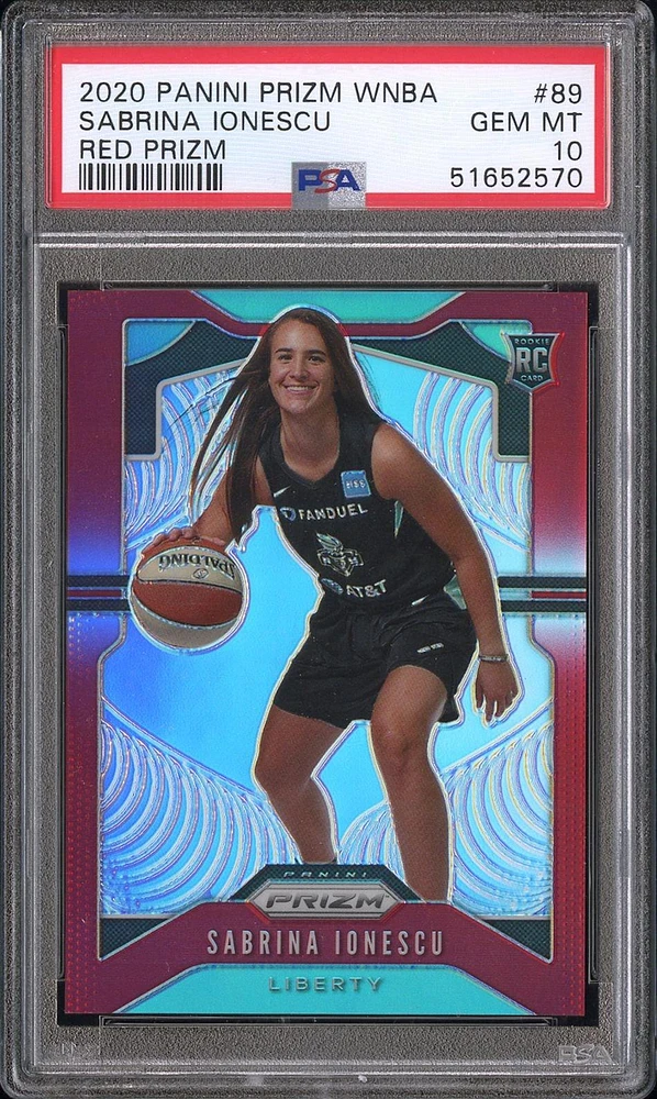 2020 Panini Prizm Wnba 89 Sabrina Ionescu Red Prizm PSA 10