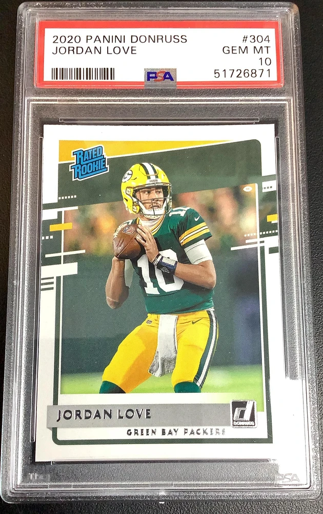 2020 Panini Donruss 304 Jordan Love PSA