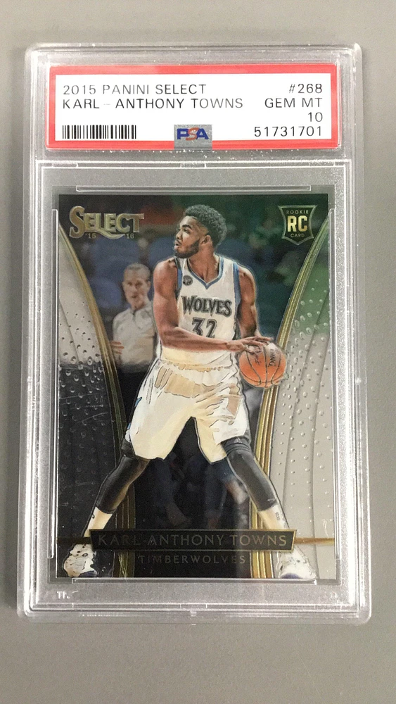 2015 Panini Select 268 Karl-anthony Towns PSA 10