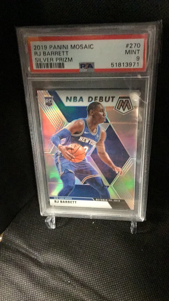 2019 Panini Mosaic 270 Rj Barrett Silver Prizm PSA 9