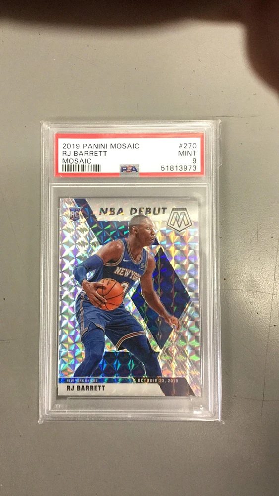2019 Panini Mosaic 270 Rj Barrett Mosaic PSA 9