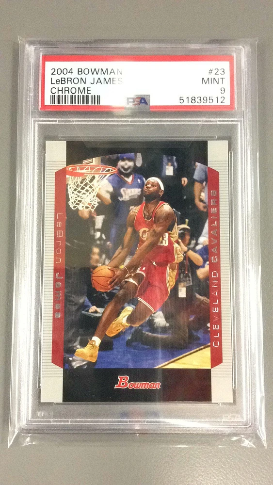 2004 Bowman 23 Lebron James PSA 9