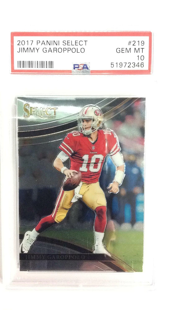 2017 Panini Select 219 Jimmy Garoppolo PSA 10