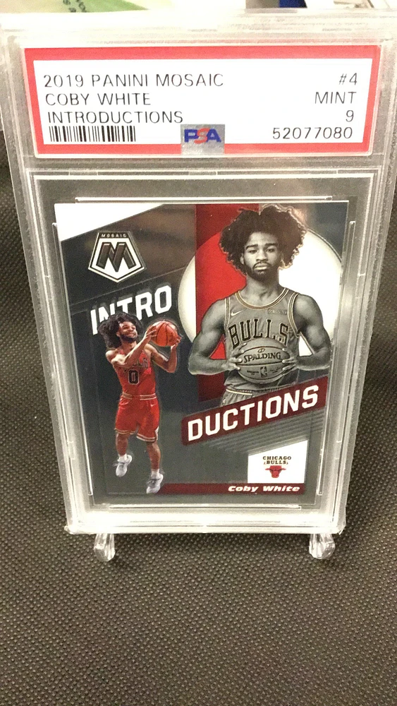 2019 Panini Mosaic Introductions 4 Coby White PSA 9