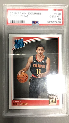 2018 Panini Donruss 198 Trae Young PSA 10
