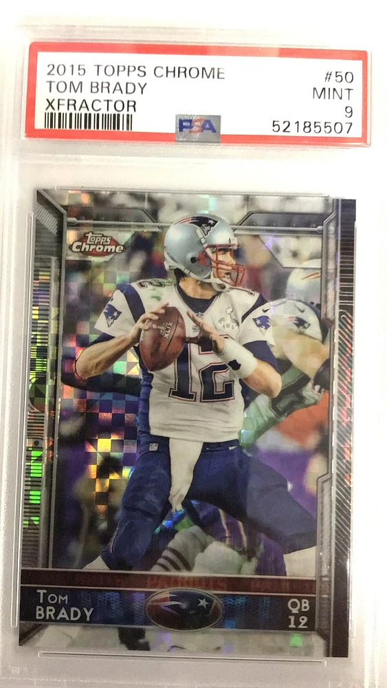 2015 Topps Chrome 50 Tom Brady PSA