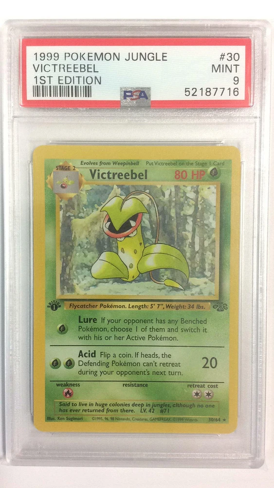 1999 Pokemon Jungle 30 Victreebel 1st Edition PSA 9