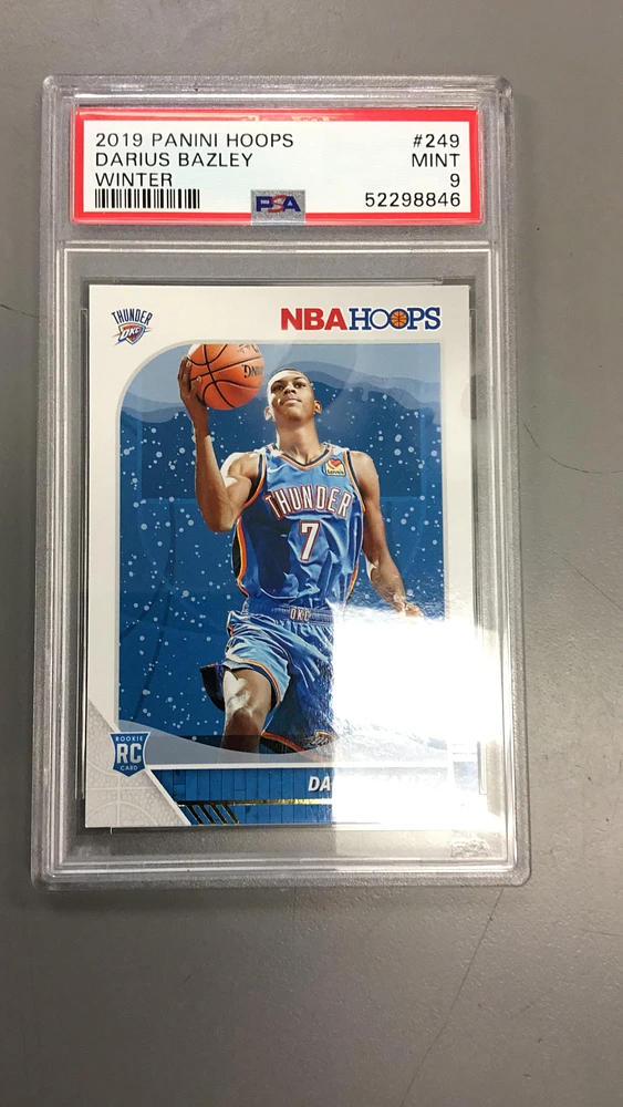 2019 Panini Hoops 249 Darius Bazley Winter PSA 9