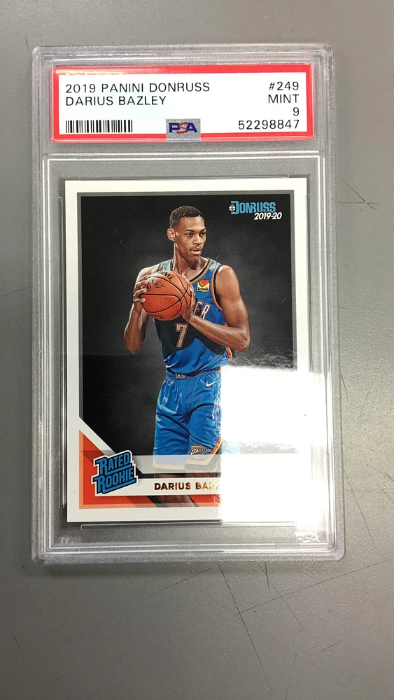 2019 Panini Donruss 249 Darius Bazley PSA 9