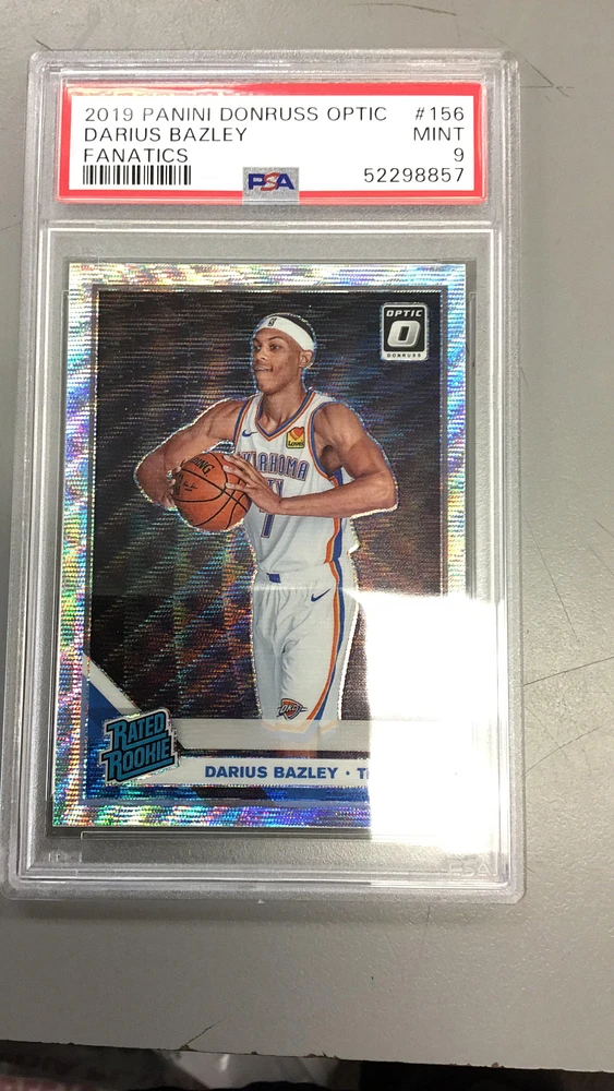 2019 Panini Donruss Optic 156 Darius Bazley Fanatics PSA