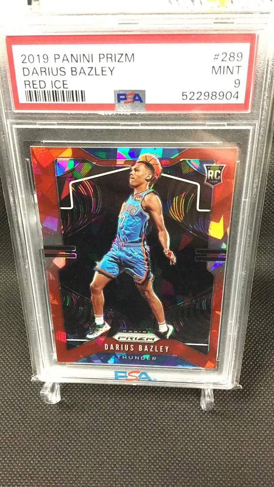 2019 Panini Prizm 289 Darius Bazley Ice PSA