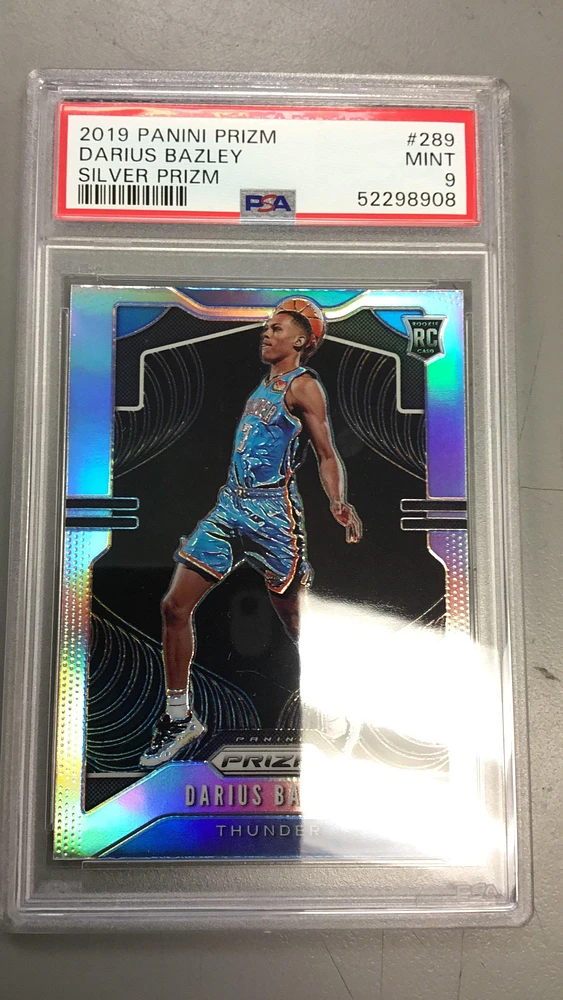 2019 Panini Prizm 289 Darius Bazley Silver Prizm PSA 9